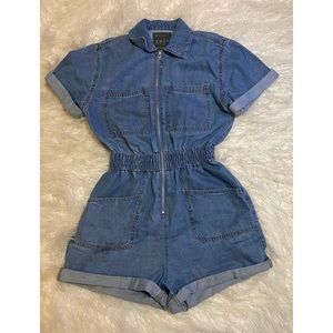 Denim Romper